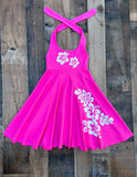 Hawaiian Luau Tropical Twirl Dress