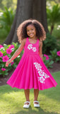 Hawaiian Luau Tropical Twirl Dress