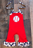 Baseball Romper Outfit 
