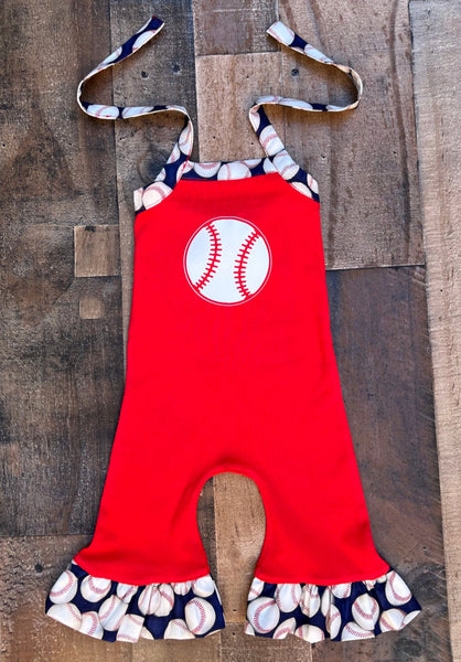 Baseball Romper Outfit 
