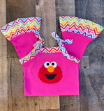 Elmo Little Girl Romper 