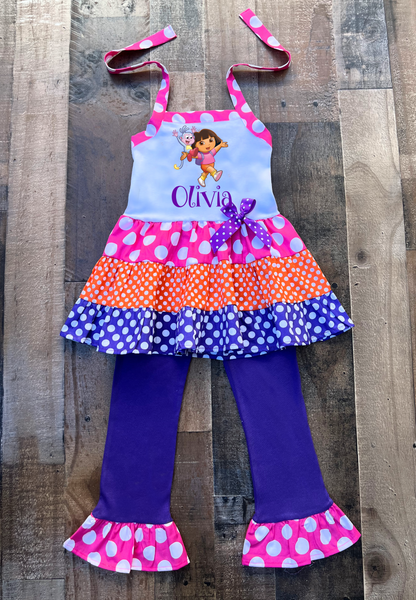 Dora The Explorer Personalized Outfit 