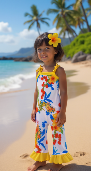 Hawaiian Luau 1 Piece Romper Outfit