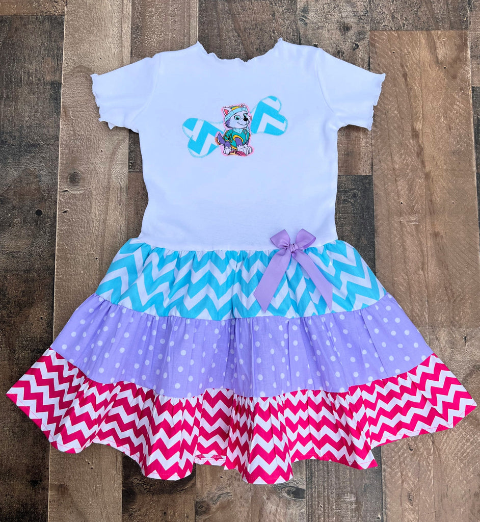 Paw Patrol Everest Twirl Dress Cute Paw Patrol Little Girl Clothes