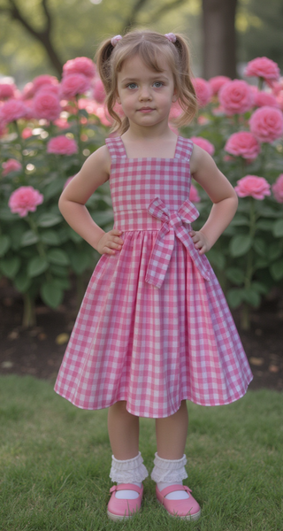 Pink Gingham Dress