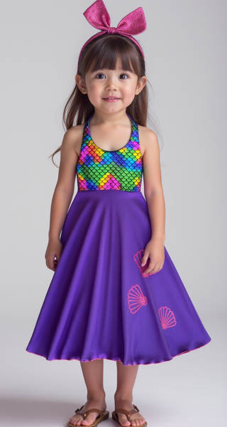 Purple Mermaid Dress