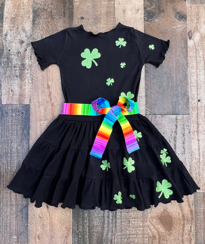 St. Patricks Clover Girl Dress