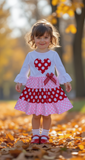 Valentines Day Red Pink Polka Dot Dress