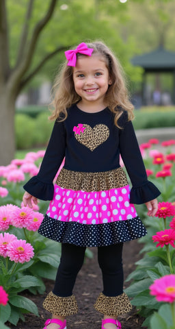 Valentines Day Leopard Girl Outfit 