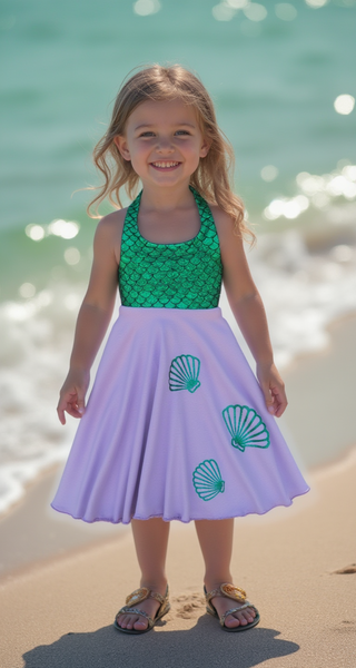 Mermaid Girl Twirl Dress